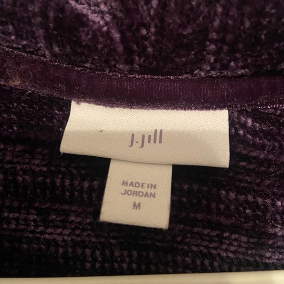 J. Jill M Purple Cowlneck Sweater Sz medium - Picture 4 of 4
